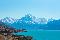 body of water surrounded by mountains